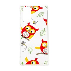 Seamless-pattern-vector-owl-cartoon-with-bugs Samsung Galaxy Note 20 Tpu Uv Case by pakminggu