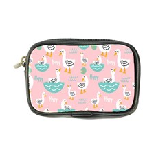 Cute Happy Duck Gift Card Design Seamless Pattern Template Coin Purse