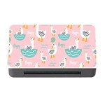 Cute Happy Duck Gift Card Design Seamless Pattern Template Memory Card Reader with CF Front