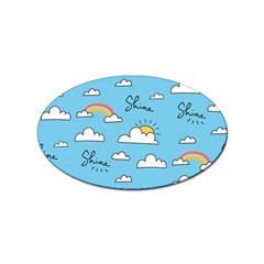 Sky Pattern Sticker Oval (10 Pack) by pakminggu