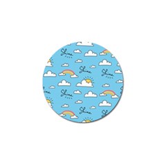 Sky Pattern Golf Ball Marker (10 Pack) by pakminggu