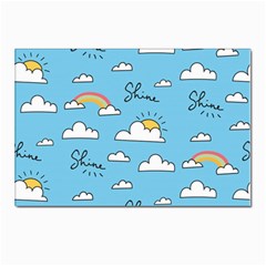 Sky Pattern Postcard 4 x 6  (pkg Of 10) by pakminggu