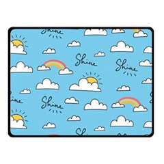 Sky Pattern Two Sides Fleece Blanket (small) by pakminggu