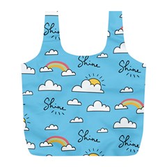 Sky Pattern Full Print Recycle Bag (l) by pakminggu