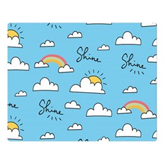 Sky Pattern Two Sides Premium Plush Fleece Blanket (large) by pakminggu