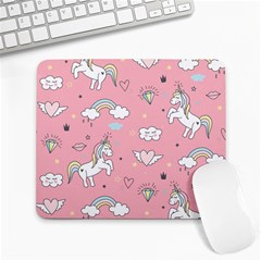 Cute-unicorn-seamless-pattern Large Mousepad by pakminggu