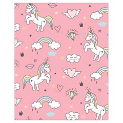 Cute-unicorn-seamless-pattern Drawstring Bag (small) by pakminggu