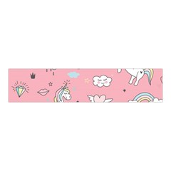 Cute-unicorn-seamless-pattern Velvet Scrunchie by pakminggu