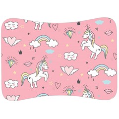 Cute-unicorn-seamless-pattern Velour Seat Head Rest Cushion by pakminggu