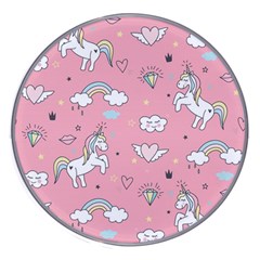 Cute-unicorn-seamless-pattern Wireless Fast Charger(white) by pakminggu