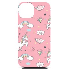 Cute-unicorn-seamless-pattern Iphone 14 Black Uv Print Case by pakminggu