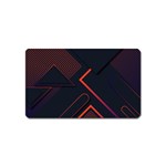 Gradient-geometric-shapes-dark-background-design Magnet (Name Card) Front