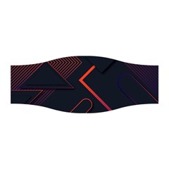 Gradient-geometric-shapes-dark-background-design Stretchable Headband by pakminggu