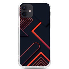 Gradient-geometric-shapes-dark-background-design Iphone 12/12 Pro Tpu Uv Print Case by pakminggu