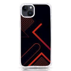 Gradient-geometric-shapes-dark-background-design Iphone 14 Plus Tpu Uv Print Case by pakminggu