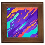 Multicolored-abstract-background Framed Tile Front