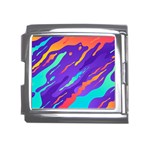 Multicolored-abstract-background Mega Link Italian Charm (18mm) Front