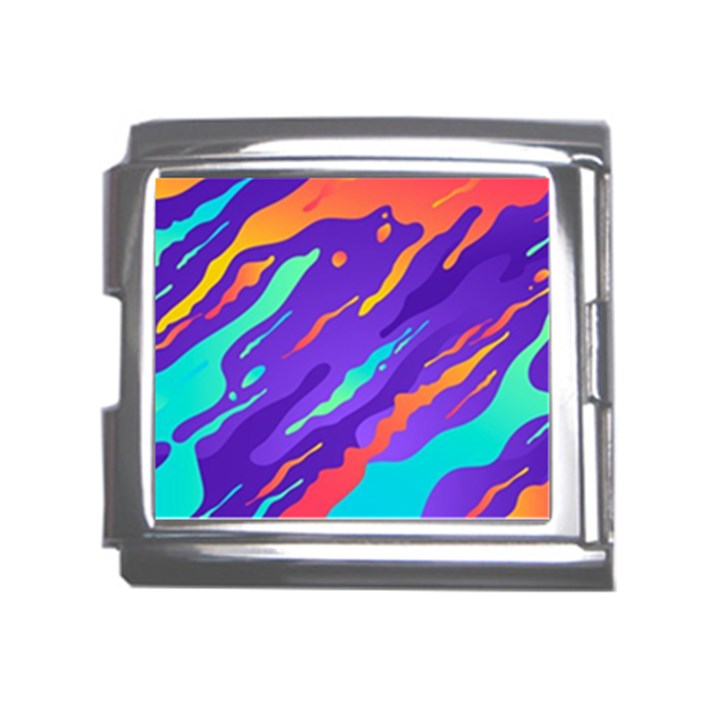 Multicolored-abstract-background Mega Link Italian Charm (18mm)