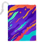 Multicolored-abstract-background Drawstring Pouch (4XL) Back