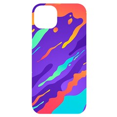 Multicolored-abstract-background iPhone 14 Plus Black UV Print Case