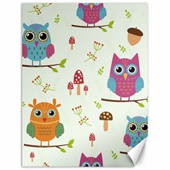 Forest-seamless-pattern-with-cute-owls Canvas 12  X 16  by pakminggu