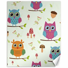 Forest-seamless-pattern-with-cute-owls Canvas 16  X 20  by pakminggu