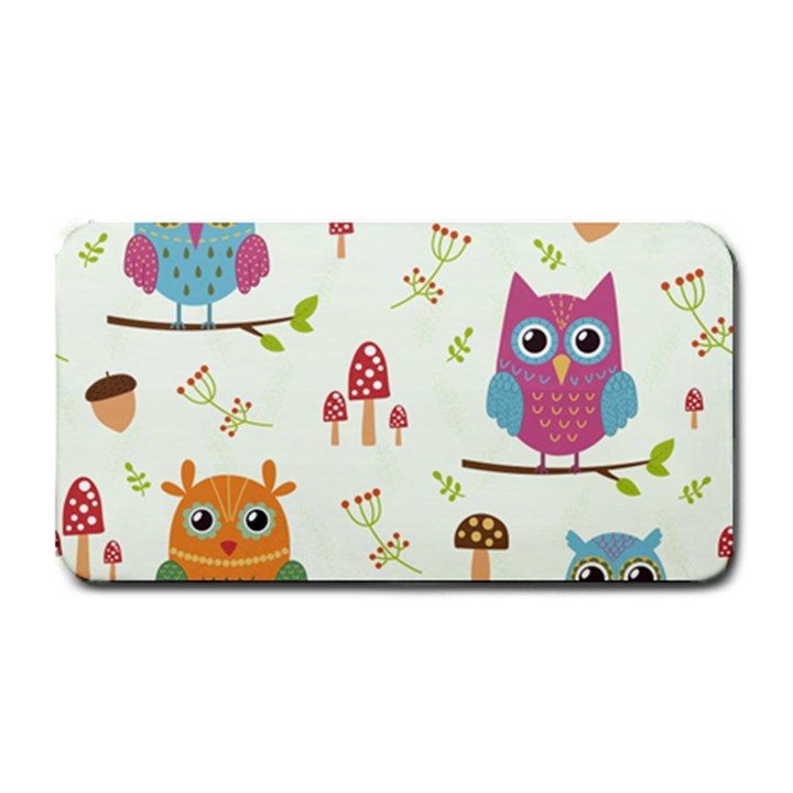 Forest-seamless-pattern-with-cute-owls Medium Bar Mat