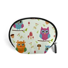 Forest-seamless-pattern-with-cute-owls Accessory Pouch (small) by pakminggu