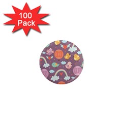 Cute-seamless-pattern-with-doodle-birds-balloons 1  Mini Magnets (100 pack) 