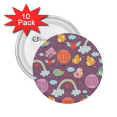 Cute-seamless-pattern-with-doodle-birds-balloons 2.25  Buttons (10 pack) 