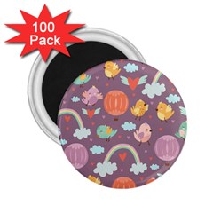 Cute-seamless-pattern-with-doodle-birds-balloons 2.25  Magnets (100 pack) 