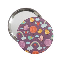 Cute-seamless-pattern-with-doodle-birds-balloons 2.25  Handbag Mirrors