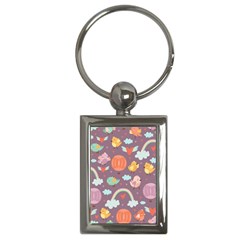 Cute-seamless-pattern-with-doodle-birds-balloons Key Chain (rectangle)