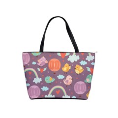 Cute-seamless-pattern-with-doodle-birds-balloons Classic Shoulder Handbag