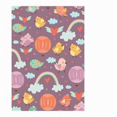 Cute-seamless-pattern-with-doodle-birds-balloons Small Garden Flag (Two Sides)