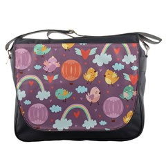 Cute-seamless-pattern-with-doodle-birds-balloons Messenger Bag by pakminggu