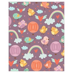 Cute-seamless-pattern-with-doodle-birds-balloons Drawstring Bag (Small)