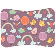 Cute-seamless-pattern-with-doodle-birds-balloons Velour Seat Head Rest Cushion