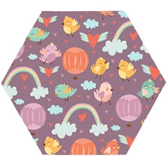 Cute-seamless-pattern-with-doodle-birds-balloons Wooden Puzzle Hexagon