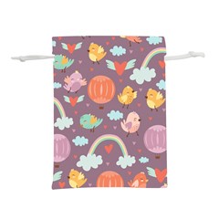 Cute-seamless-pattern-with-doodle-birds-balloons Lightweight Drawstring Pouch (S)