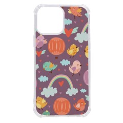 Cute-seamless-pattern-with-doodle-birds-balloons Iphone 13 Pro Max Tpu Uv Print Case