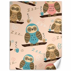 Seamless-pattern-owls-dream-cute-style-pajama-fabric Canvas 36  X 48  by pakminggu