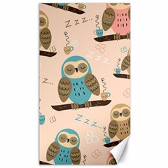 Seamless-pattern-owls-dream-cute-style-pajama-fabric Canvas 40  X 72  by pakminggu