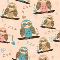 Seamless-pattern-owls-dream-cute-style-pajama-fabric Play Mat (square) by pakminggu