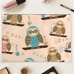 Seamless-pattern-owls-dream-cute-style-pajama-fabric Cosmetic Bag (XXL) Front