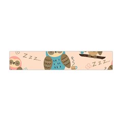 Seamless-pattern-owls-dream-cute-style-pajama-fabric Premium Plush Fleece Scarf (mini) by pakminggu