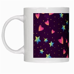 Colorful-stars-hearts-seamless-vector-pattern White Mug by pakminggu