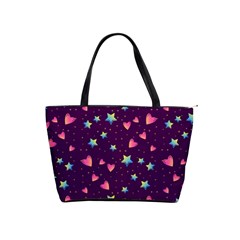 Colorful-stars-hearts-seamless-vector-pattern Classic Shoulder Handbag by pakminggu