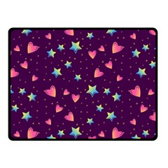 Colorful-stars-hearts-seamless-vector-pattern Fleece Blanket (small) by pakminggu