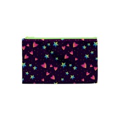 Colorful-stars-hearts-seamless-vector-pattern Cosmetic Bag (xs) by pakminggu